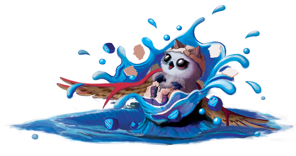 KittenOwlette Splash Down