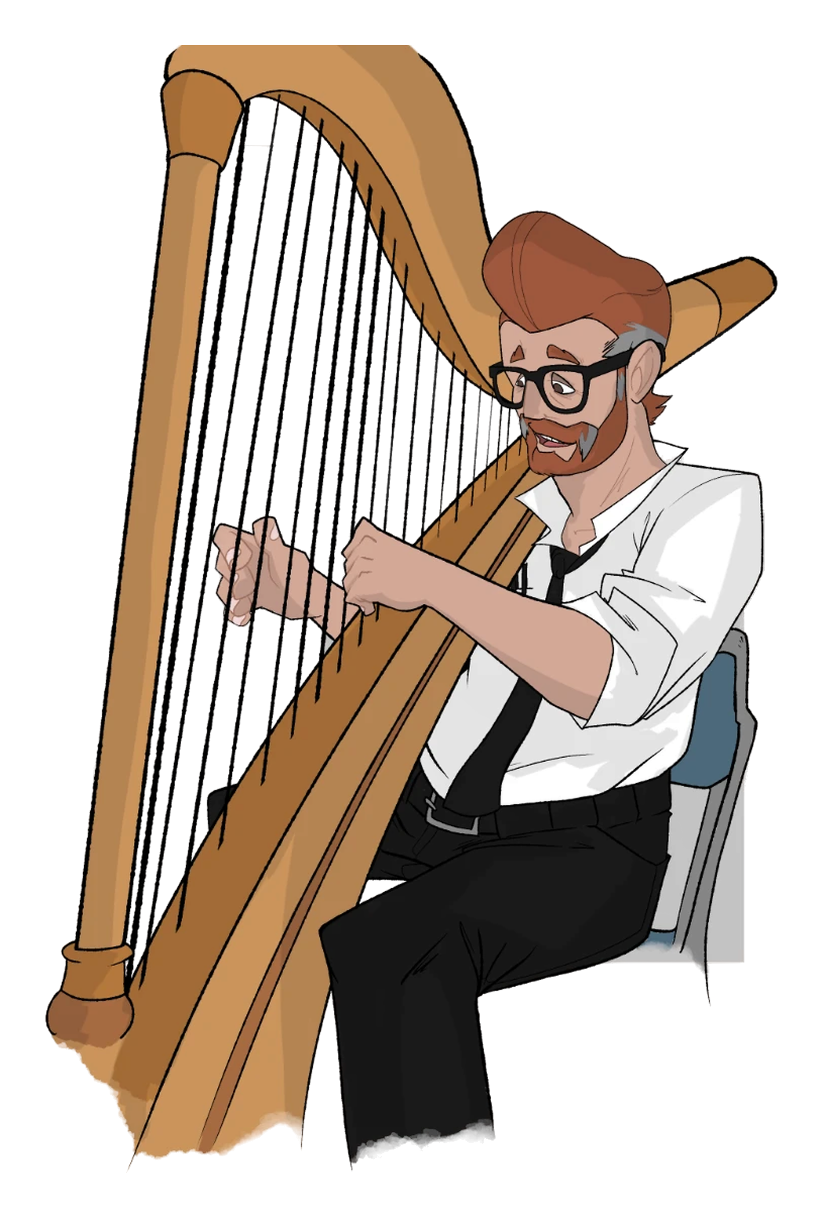 Professor Bluetonium — Harpist